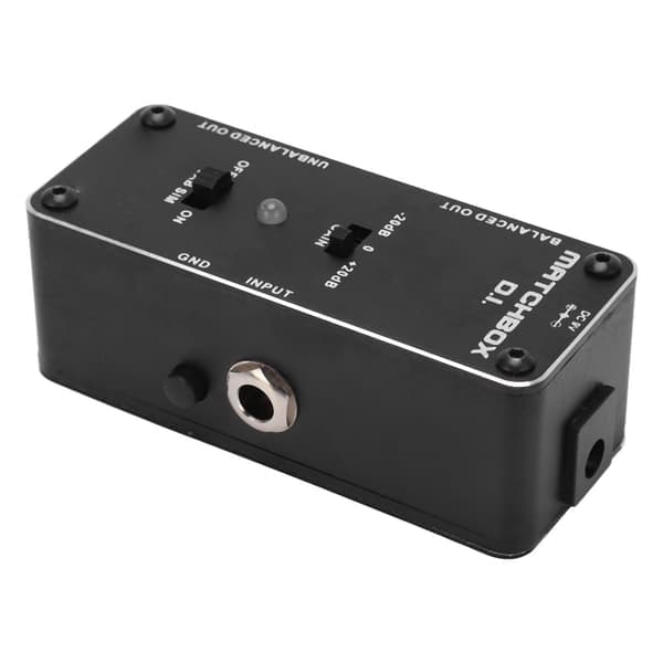 DI-effektpedal sort multifunktionel elektrisk guitar baspedaler XLR-lydgrænseflade