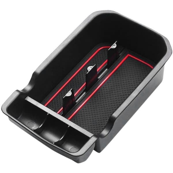 til Compass 2017-2019 Bil Centerkonsol Opbevaringsboks Rum Organizer med USB-hul og Møntsprække