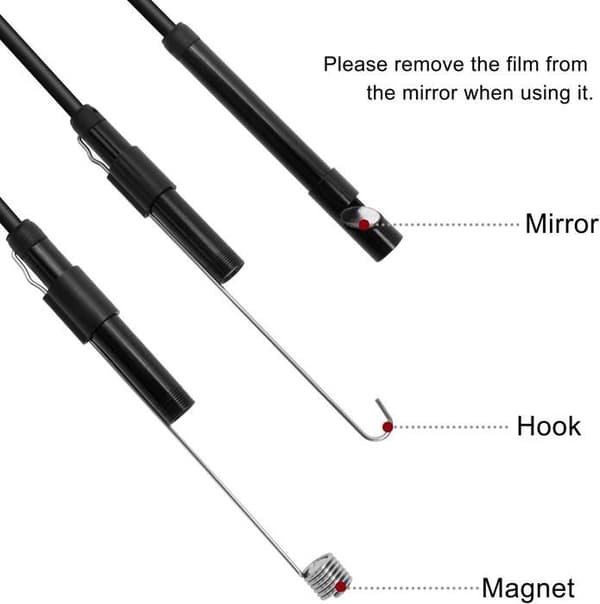 7 mm:n USB-endoskooppi Androidille, CMOS HD 2-in-1 vedenpitävä endoskooppi älypuhelimille (1 m)