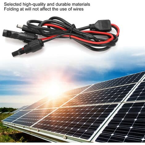 DC5521 Solcelle ladekabel Strømkabel Solcelle strømkabel for elektriske enheter