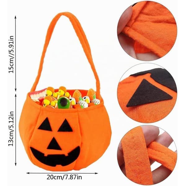 3-delt Halloween gresskarpose, knask eller knep gresskarpose, til Halloween festdekorasjon, Halloween natt