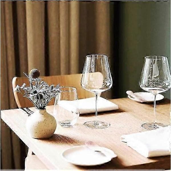 Denk'Art Bordeaux Handblåsta Kristallglas | Set om 2 2025