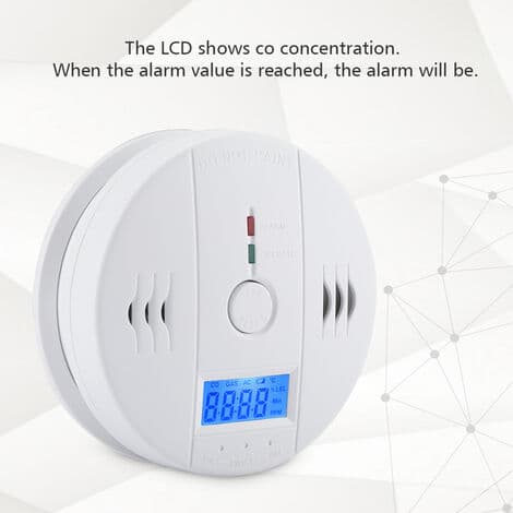 LCD-kolmonoxiddetektor för hemmet, CO-larm, CO-detektor