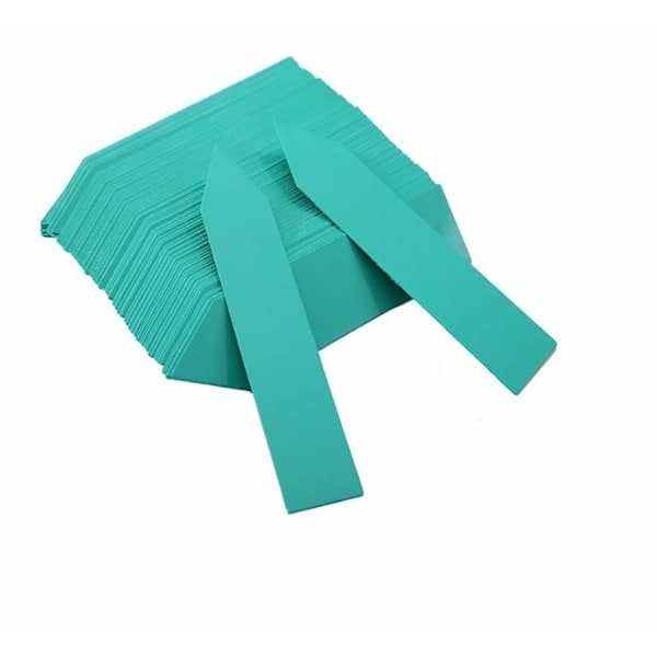 Vattentäta växtetiketter / växtskyltar med hål PVC 100-pack Grön