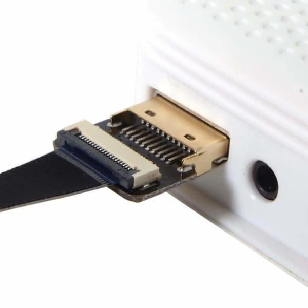 CYFPV FPV Fladt HDMI Han til 90D Vinklet HDMI Han Kabel til FPV HDTV Multikopter Luftfotografering (20 cm)