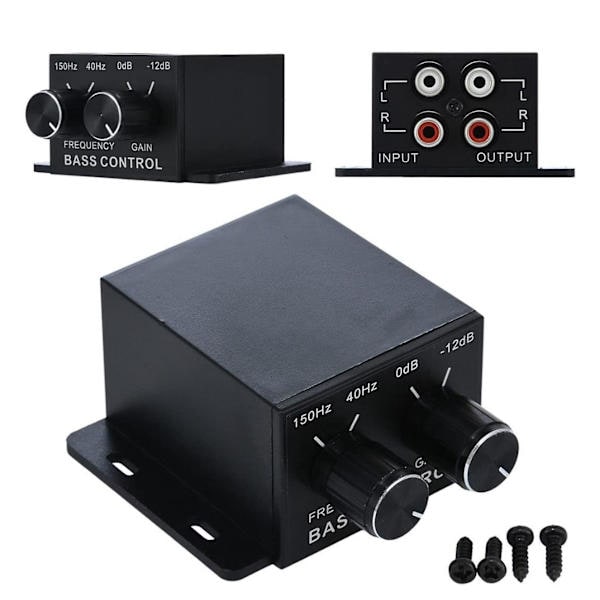Biljudsregulatorförstärkare Bas Subwoofer Stereo Equalizer Controller 4 Rca