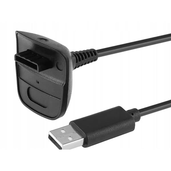 Opladerkabel til Xbox 360 controller - 150cm sort 80
