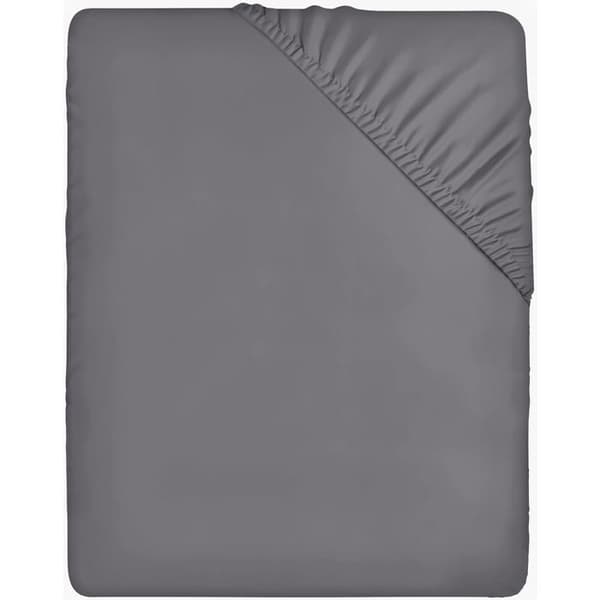 Utopia Bedding Dra-på-lakan - Grå, 160 x 200 cm - 35 cm utskärningar för tjocka madrasser - Borstad mikrofiberpolyester