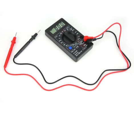 DT-830B Bærbart LCD Digitalt Multimeter – Måler AC/DC spænding op til 1000V – 10A strøm – 2000kΩ modstand – Overbelastningsbeskyttelse