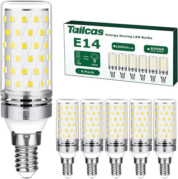 LED-lampor E14 Kallvit, 16W 100W Halogenmotsvarighet 6-pack