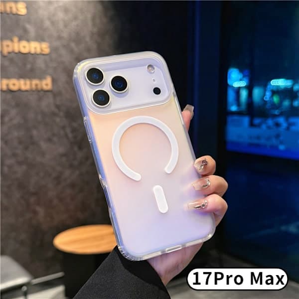 For iPhone 17/iPhone 17 Pro/iPhone 17 Promax mobildeksel, lasergradient magnetisk mobildeksel iPhone 17 iPhone 17