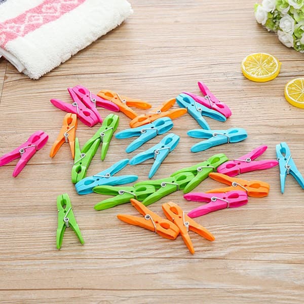 Klesklyper, 48 plastklesklyper, klesklyper med sterkt grep