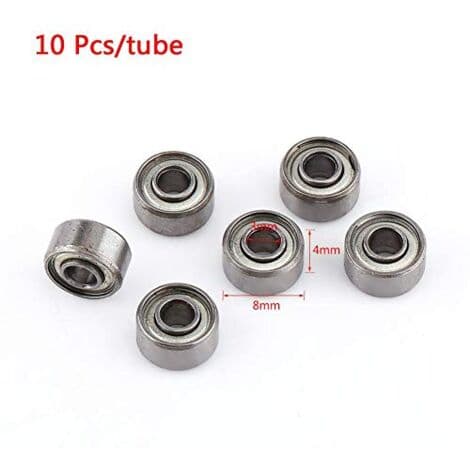 10 stk 693ZZ Mini kulelager Dobbeltskjermet stål flenslager sett 3 8 4mm