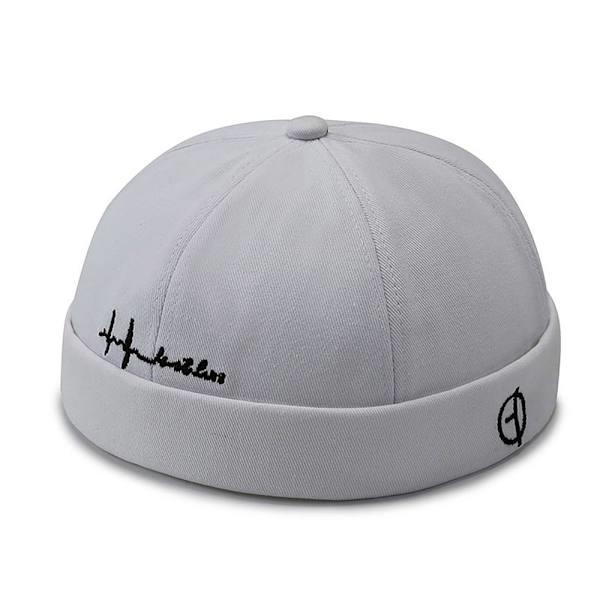 Bomulls Docker Mössa Hatt VIT VIT WHITE