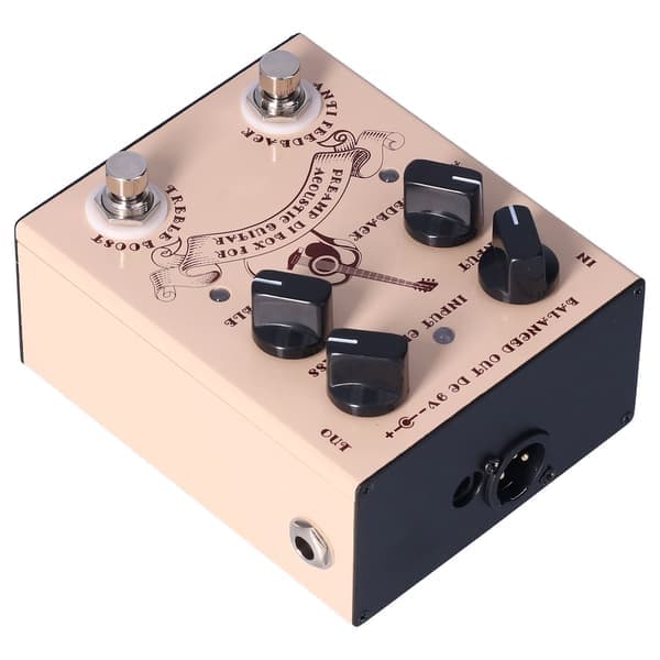 Gitarforforsterker Effekt Analog Stompbox Pedal Knottekontroll Lydtilbehør DC9V 100mA