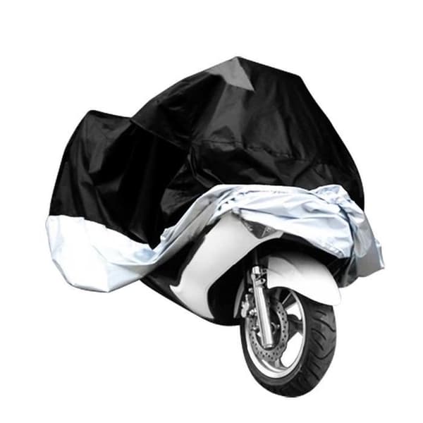 Motorcykelovertræk - XXXL - Vandtæt - UV-resistent - Sort Sølv