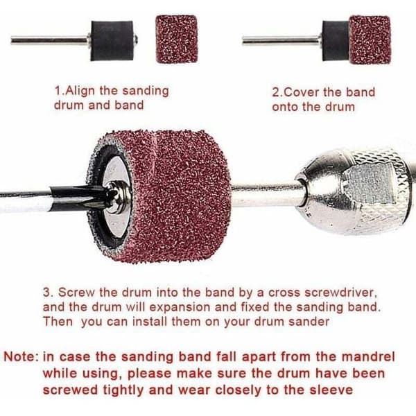 Dremel sliptrummeset – 252 delar med låda, band + dornar