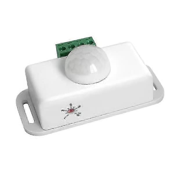 DC 12V 24V Infraröd PIR-rörelsesensor för kroppsvärme, rörelsedetektor för LED white