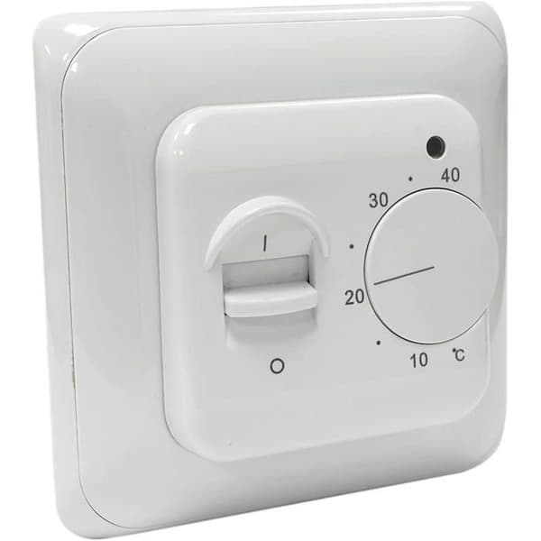 Manuel rumtermostat til elektrisk gulvvarme med probe AC 220V 16A, regulator
