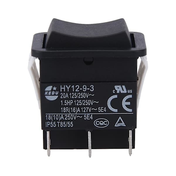 HY12-9-3 På/Av ABS Tryckknapp Säker Båge Enkel Installation Industriell Vippströmbrytare [SFF]
