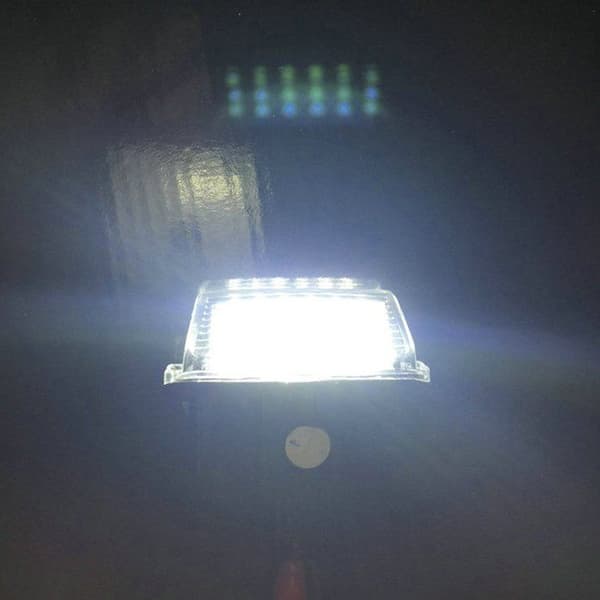2-pak 12V SMD3528 LED nummerpladelys til bil