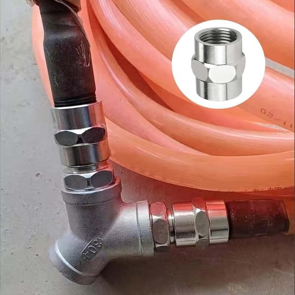 2-pak bruserkoblingsstik 1/2 \" NPT til 1/2 \" NPT hunnippelrørfitting til luftslange, haveslange