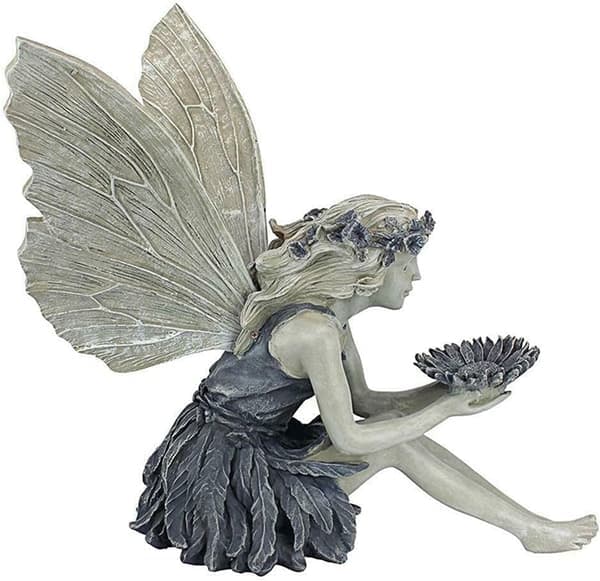 Hagesittende fe-statuepynt harpiks håndverk landskapsdesign hagedekorfigur