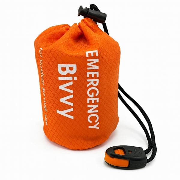 Nödsovsäck 4-pack, Vattentäta Termiska Överlevnadsbivacksäckar för Camping Vandring Orange
