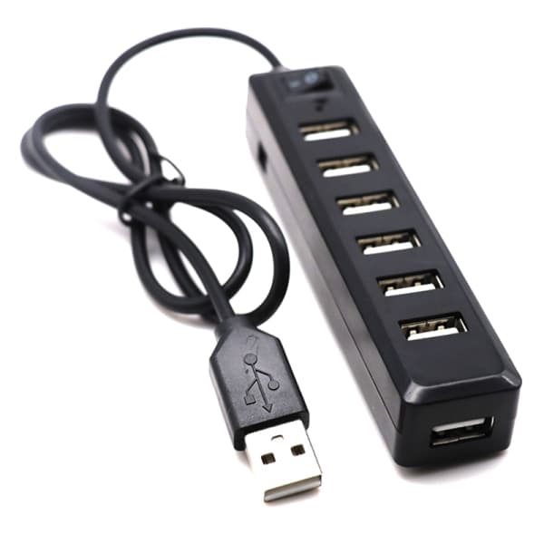 USB-hub 7-port udvidelsesadapter USB 2.0-hub Multi USB-splitter