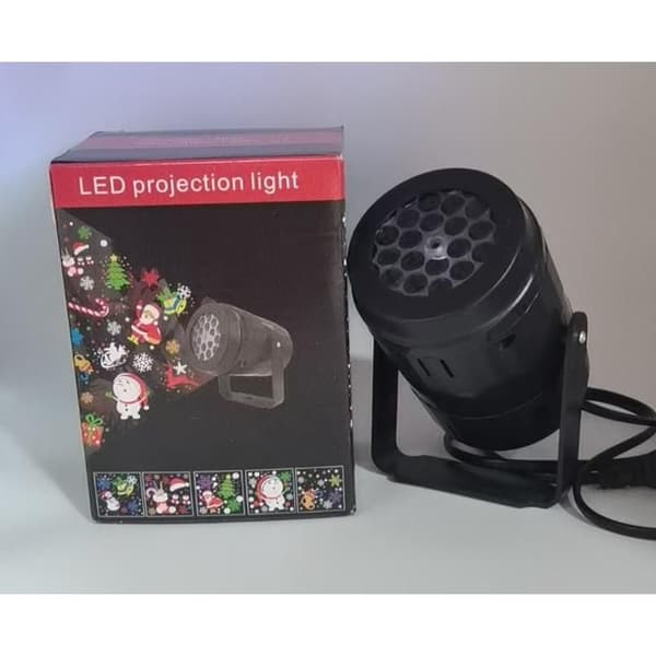 16 mønstrede lyse juleprojektor | 270° vidvinkel LED-belysning | Ideel til julepynt i hjemmet 16 image patterns
