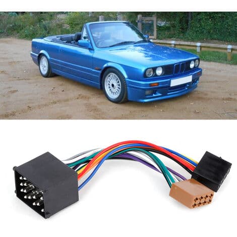 ISO-autoradion sovitinkaapeli kauko-ohjauskaapelilla E36, E46, E39 -malleihin