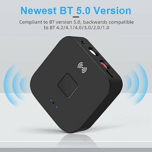Bluetooth 5.0 RCA Audio Modtager Aptx 3.5mm AUX Jack Trådløs Bluetooth Adapter Med NFC Til Bil TV Computer Højttaler