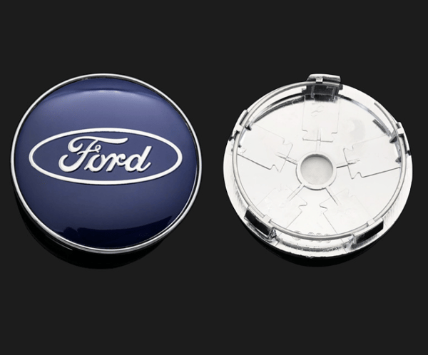 F12 - 60MM 4-pak Centerkapsler Ford Sølv én størrelse