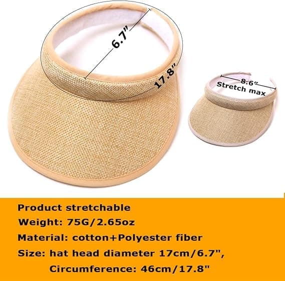 Clip On Visor Solhatt Voksen Bredbremmet Clip On Hodehette Visir For Kvinner Blå Blue