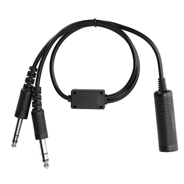 Helikopter headset adapterkabel til almen luftfart U 174
