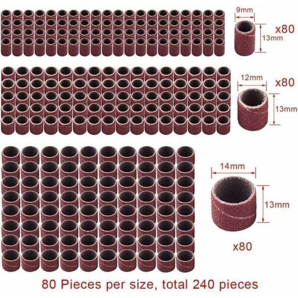 Dremel sliptrummeset – 252 delar med låda, band + dornar