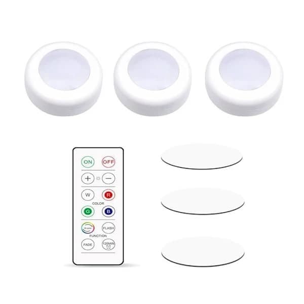 Trådløse LED-skaplys Puck-lys Under skapbelysning