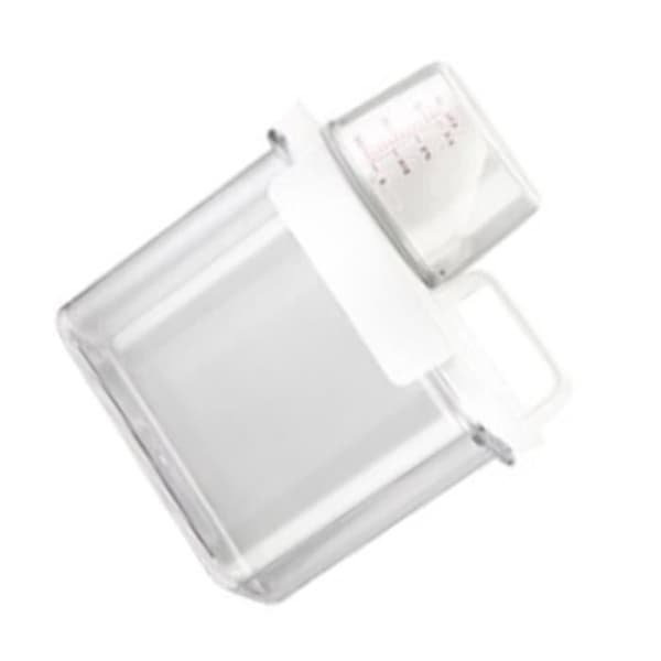 Vaskemiddelbeholder, 1100 ml vaskemiddeldispenser, plastbeholder, skabsbakke