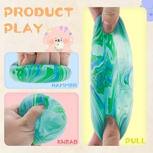 Squishy Sensor Fit Toys tryckkub, gelfylld elastisk tryckboll, långsam återfjädring mjuk extruderingsboll GRÖN Flödesmönsterblock 5.5cm GREEN Flow pattern block