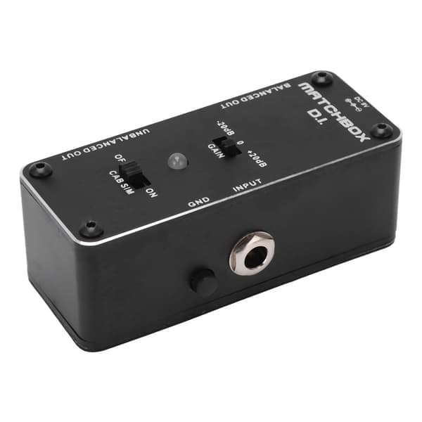 DI-effektpedal sort multifunktionel elektrisk guitar baspedaler XLR-lydgrænseflade