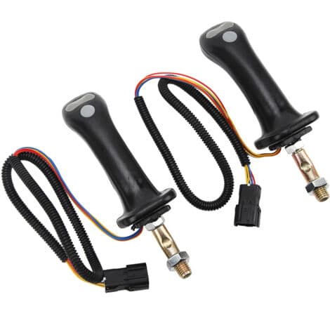 2 tre-knaps joysticks til Doosan DH150 til DH370 - 6-bens aluminium