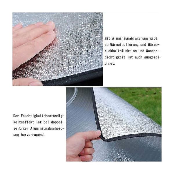 Isolerende skummadras til camping, termisk beskyttelse til teltgulvet 1,5 x 2 m