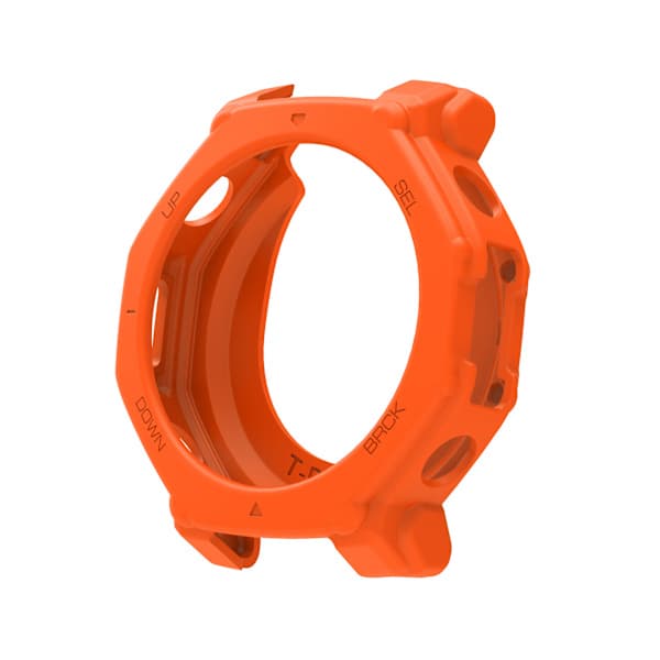 Urrem til Amazfit T-Rex3 Pro Silikonerem + Etui Sæt Orange Orange