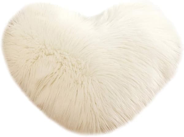 Kosehjerte 3D-pute Hjerteformet putepute Fleece Supermyk Hjerteform