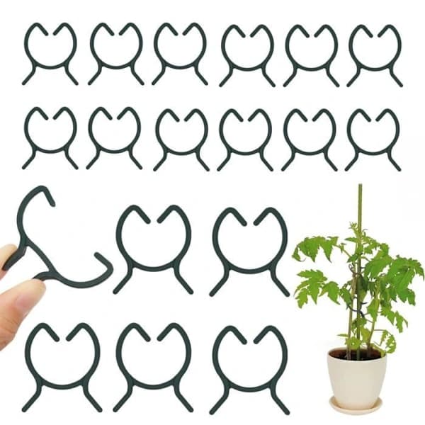 200 delar växtstödklämmor, tomatklämmor, klätterväxtklämmor - M+L