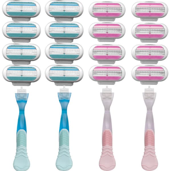 8-pak barberblade til kvinder - Kompatibel med Gillette Venus Blå