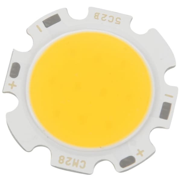 5w Chip Light Rund Cob Super Starka Led Lampor Varmvit Dc15-17v