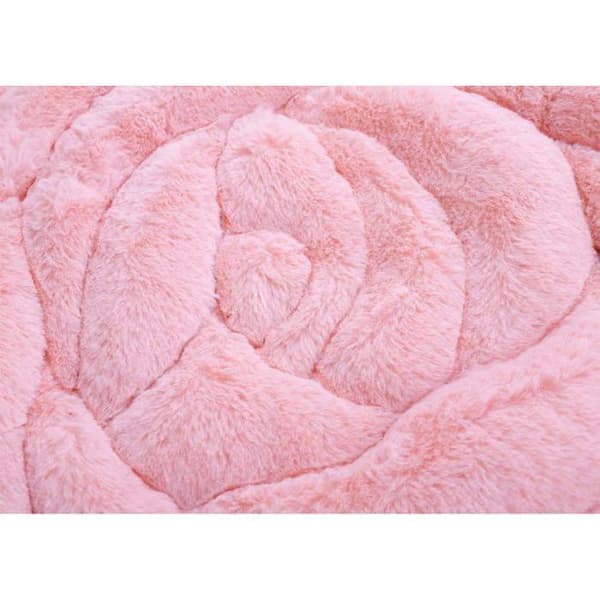 Mjuk rosa rund stolsdyna, sittdyna, mode sittdyna, stolsdynor, köksstolsdynor
