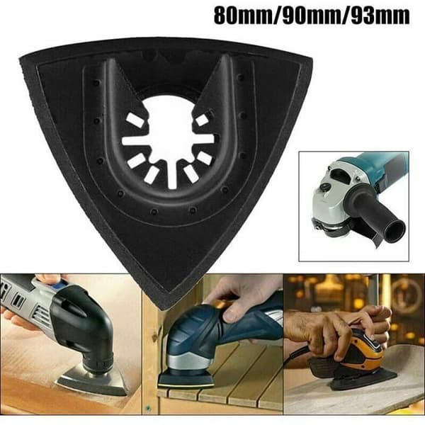 4-delt slibeplade, universal slibepude til Fein Bosch Parkside Ryobi Worx Workzone tilbehør (90 mm)