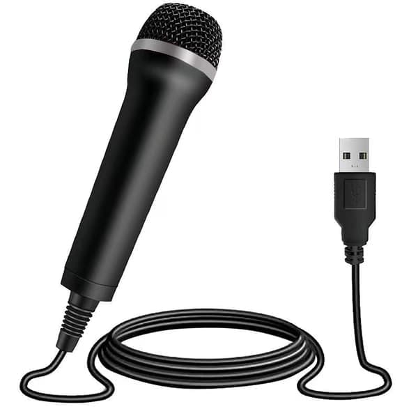 4m 13ft kablet USB-mikrofon til kompatibilitet med Ps2, Ps3, Ps4, Ps5, Switch, Wii, Wii U, Microsoft Xbox 360, Xbox One og PC